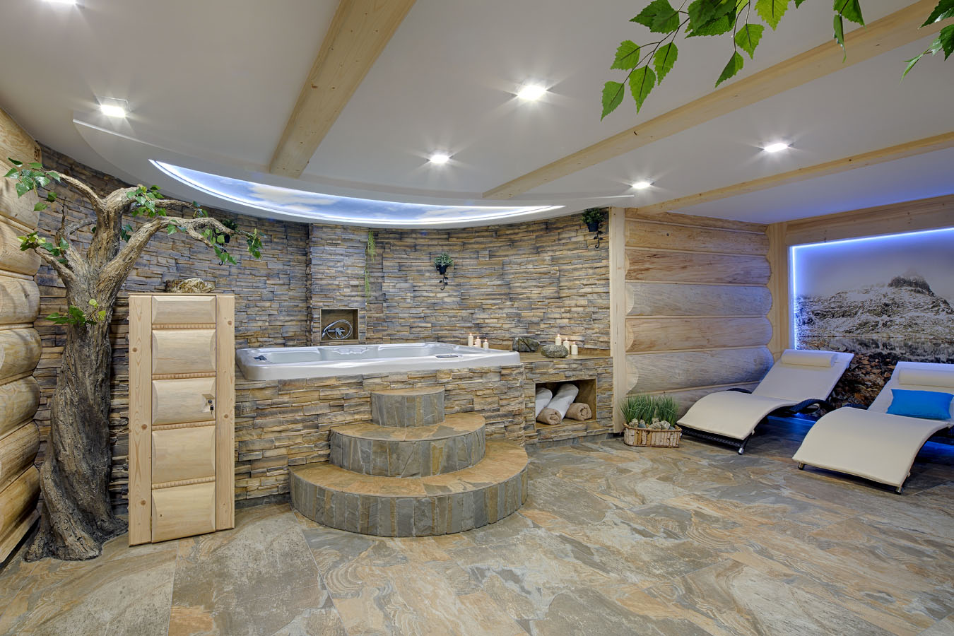 Strefa SPA jacuzzi w Gordonówka Residence